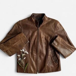 SOLDVintage brown leather jacketSOLD